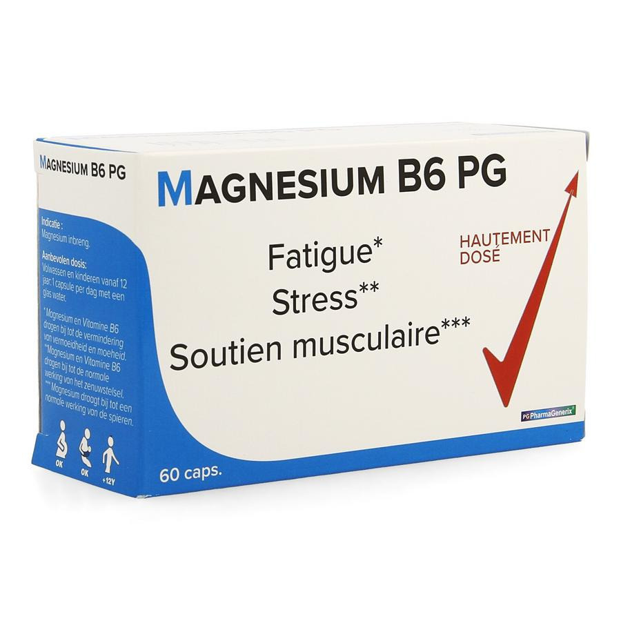 Misschien Land van staatsburgerschap Foto Magnesium B6 Pg Pharmagenerix Caps 60 kopen - Pazzox, online apotheek