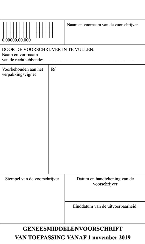 Voorbeeld voorschrift