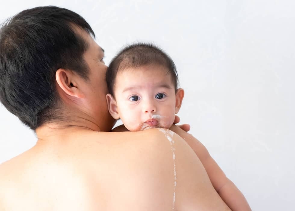Baby met reflux