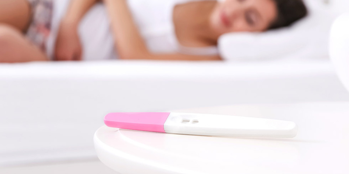 Zwangerschapstest is positief bij zwangerschapsymptomen