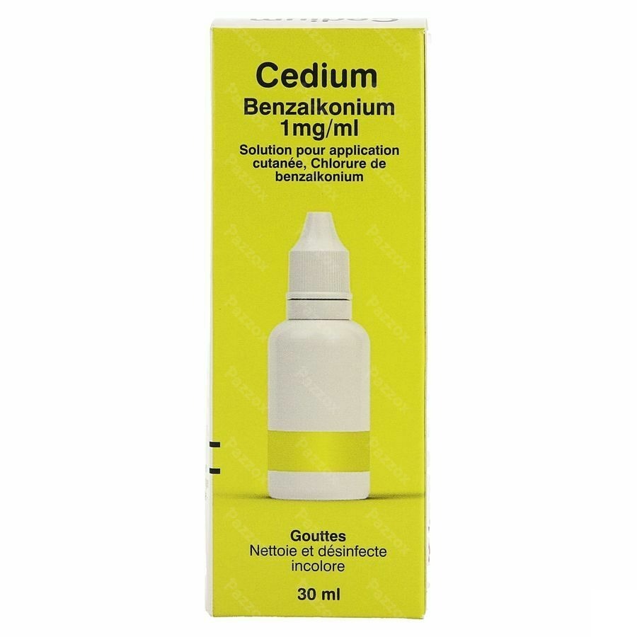 Cedium Benzalkonium 1mg/ml Gouttes 30ml