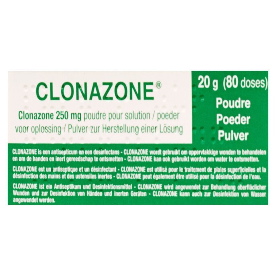 Clonazone 250mg Pdr Voor Oplossing Tube 20g