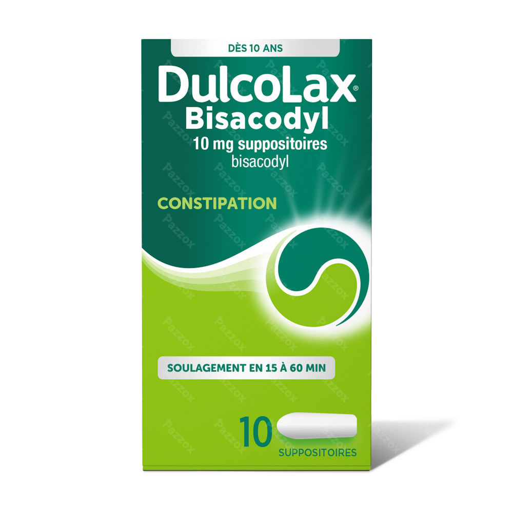 Dulcolax Bisadocyl Supp 10 X 10mg
