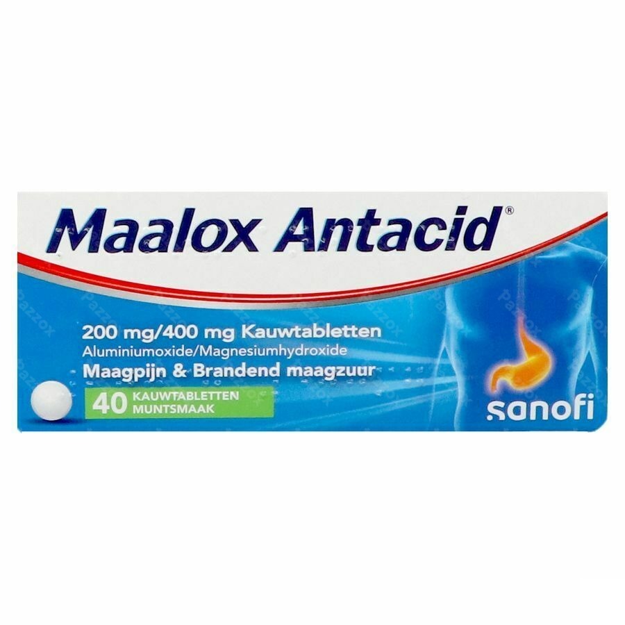 Maalox Antacid 200/400 40 Tabletten