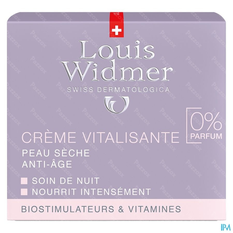 Louis Widmer Crème Vitalisante Sans Parfum 50ml