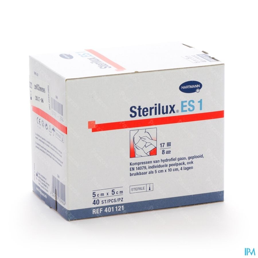 Sterilux Es1 Kp Ster 8pl 5x5cm 40 2050161