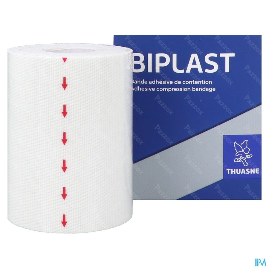 Biplast Bande Contention Adh Blanc 8cmx2,5m 1