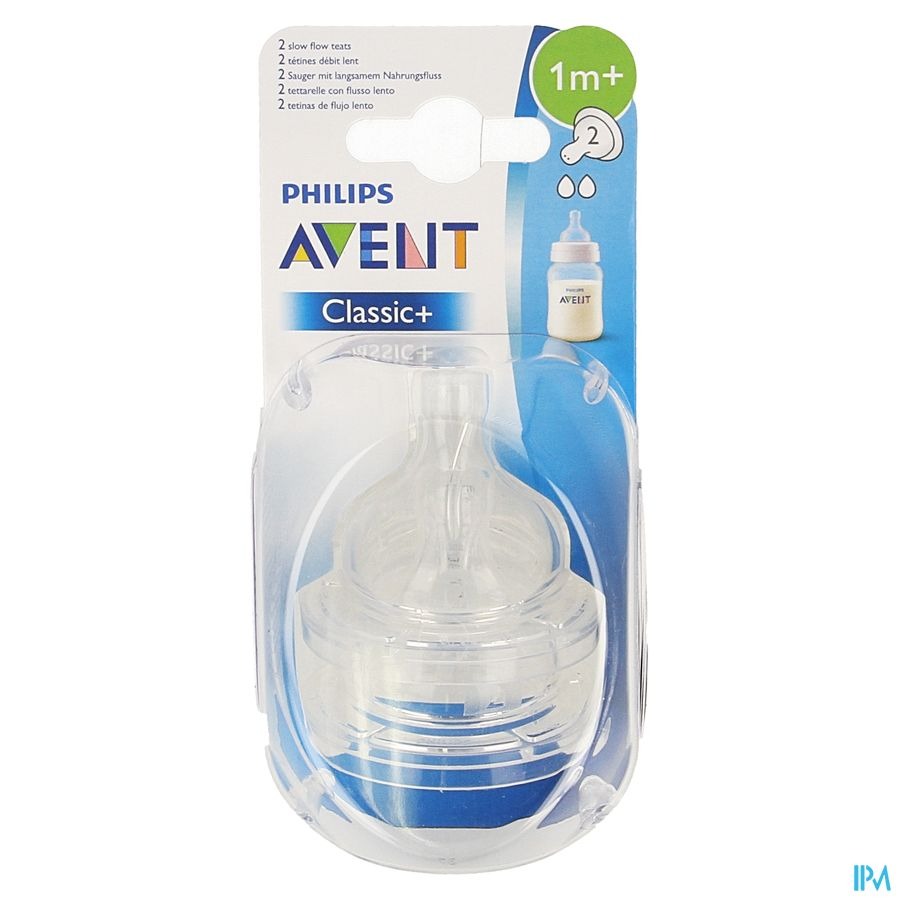 Philips Avent Tetine Slow 2trous 2 SCF632/27