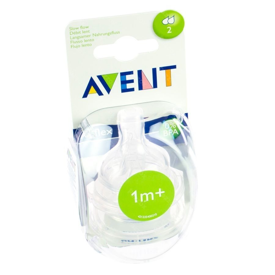 Philips Avent Tetine Slow 2trous 2 SCF632/27