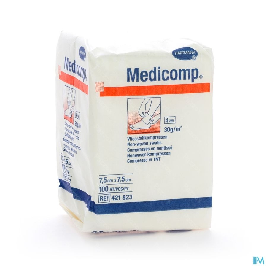 Medicomp 7,5x7,5cm 4pl. Nst. 100 P/s