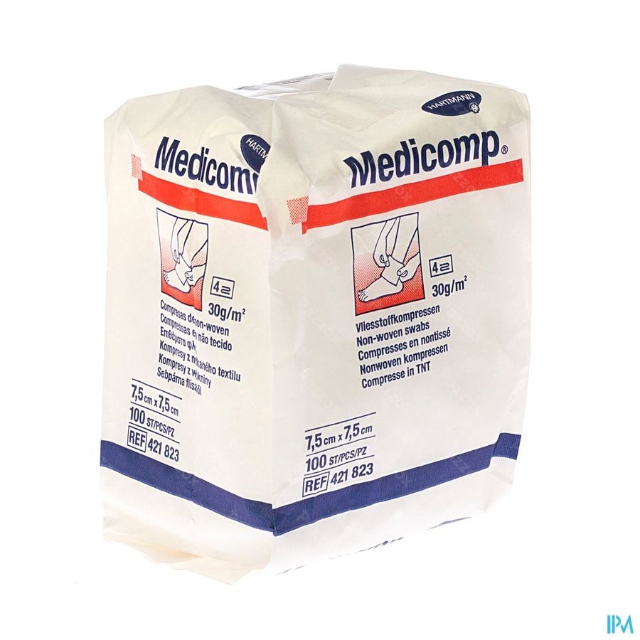 Medicomp 7,5x7,5cm 4pl. Nst. 100 P/s