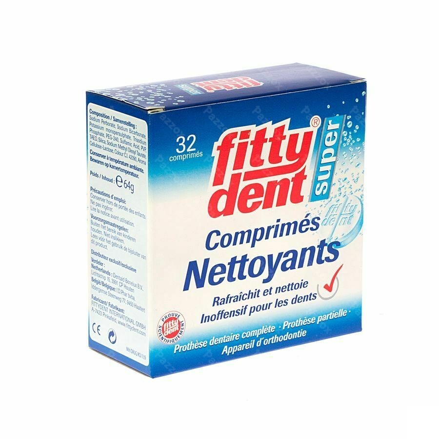 Fittydent Nettoyeur Comprimés Effervescents 32