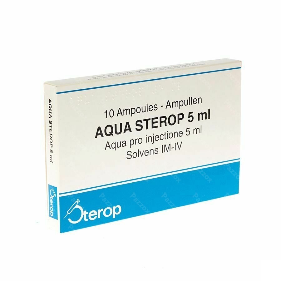 Aqua Sterop Pour Inj Solvens Amp 10 X 5ml