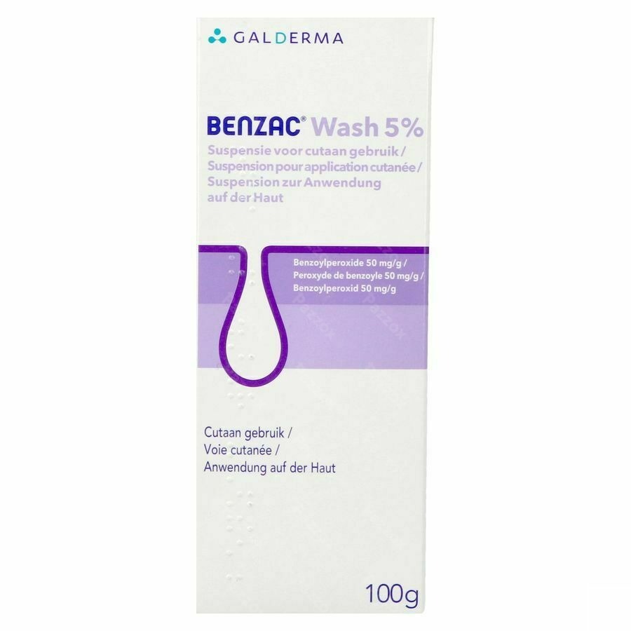 Benzac Wash 5% Benzoylperoxide 100g