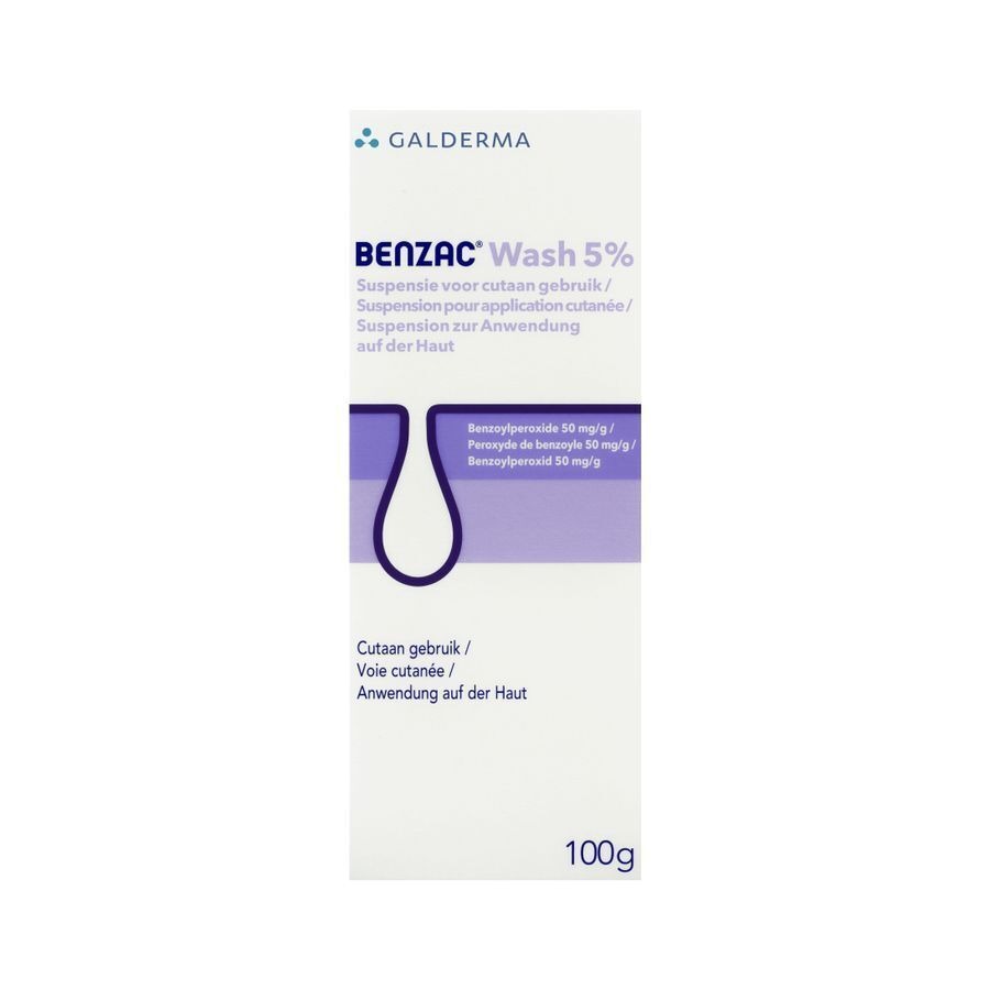 Benzac Wash 5% Benzoylperoxide 100g