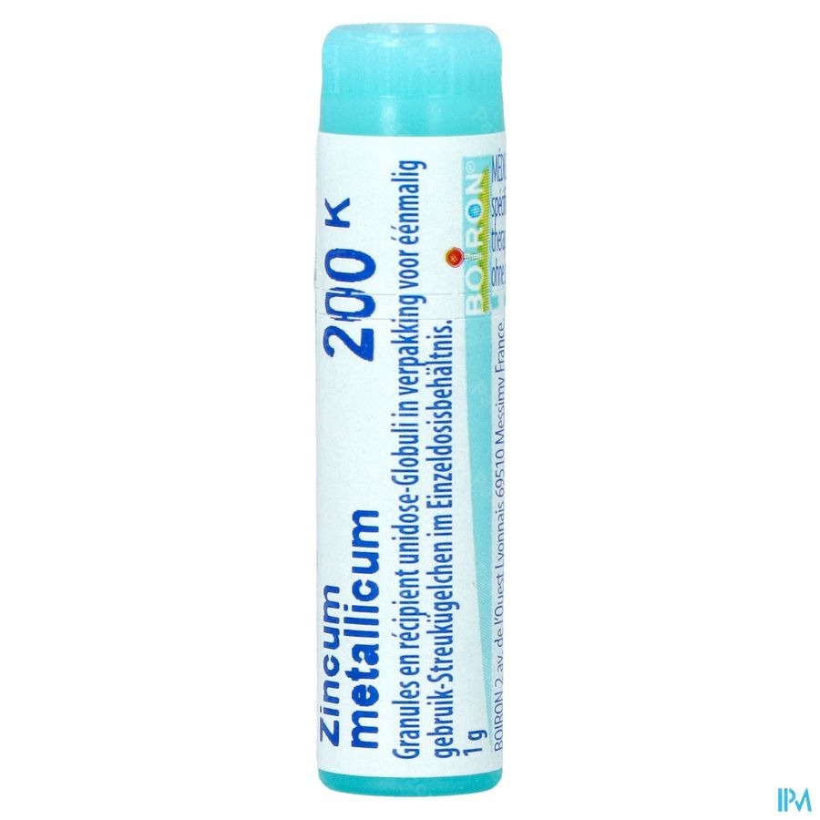 Boiron Zincum Metallicum 200K Globules