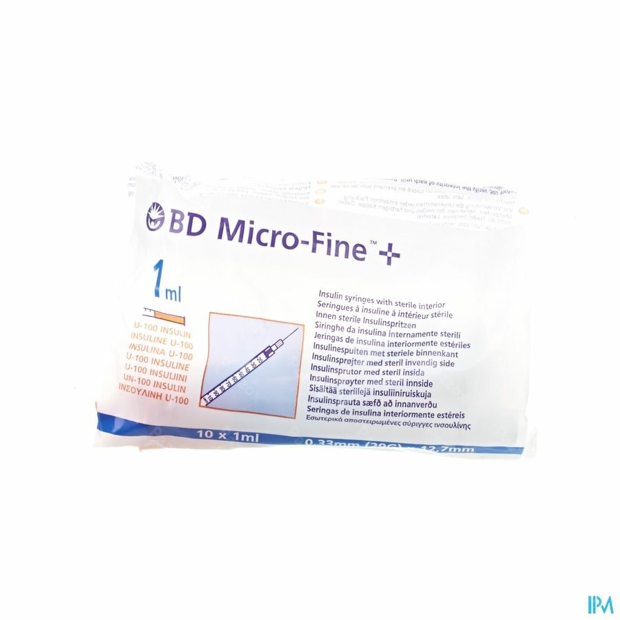BD Microfine Insuline Spuit 1,0ml 29g 12,7mm100 324827
