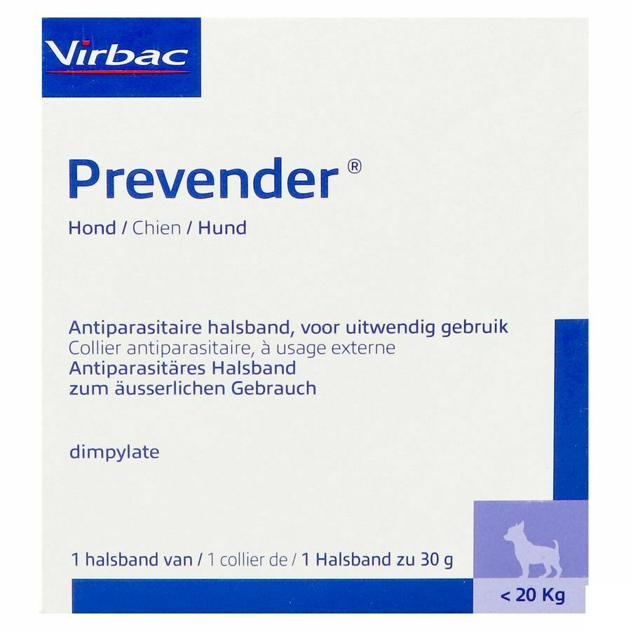 Prevender Halsband Hond 30g-48cm