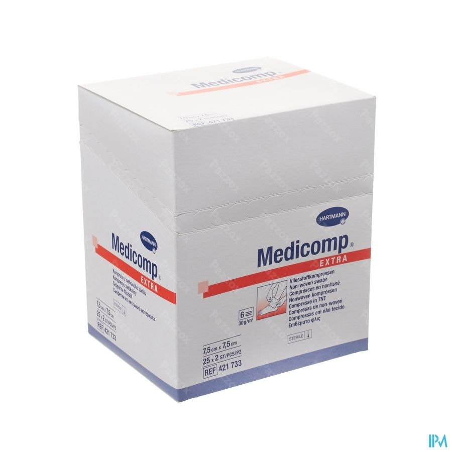 Medicomp 7,5x7,5cm 6pl. St. 25x2 P/s