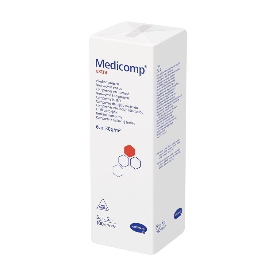 Medicomp 5x5cm 6pl. Nst. 100 P/s
