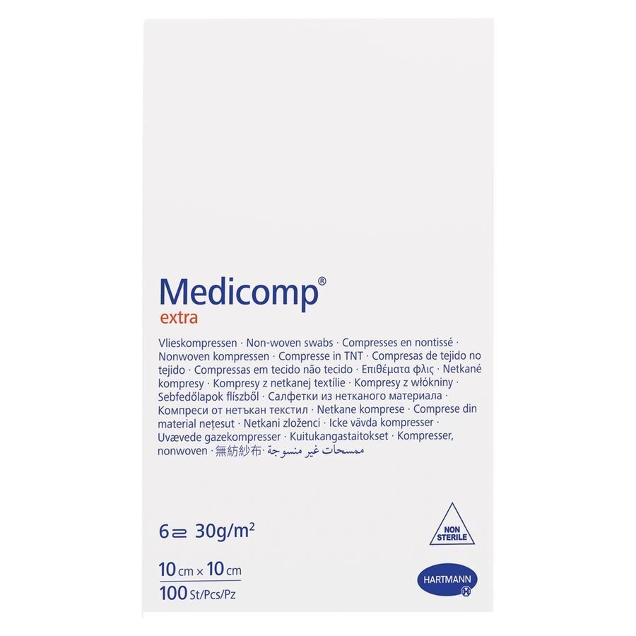 Medicomp 10x10cm 6l. Nst. 100 P/s