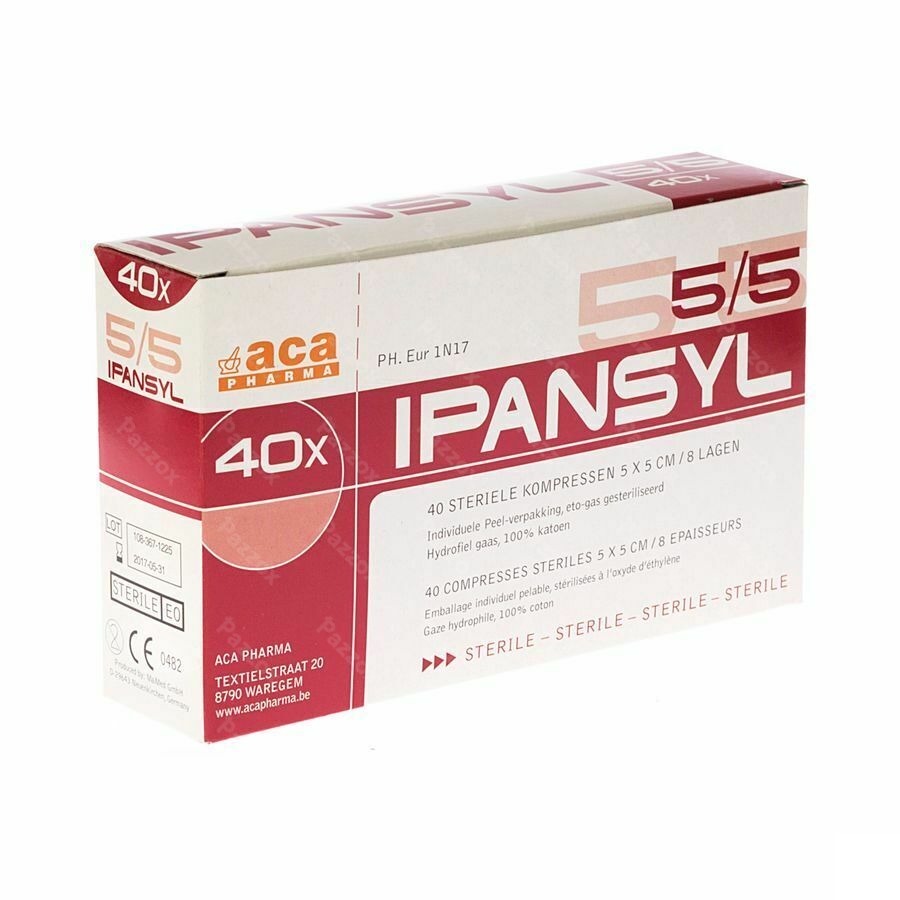 Ipansyl 1 Cp Ster 8pl 5,0x 5,0cm 40