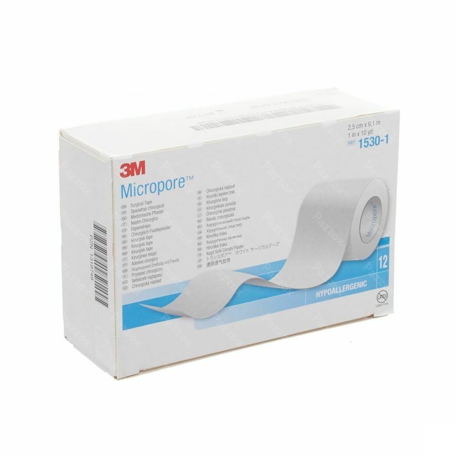 Micropore 3m Hechtpleister 25mmx9,14m Rol 12 1530