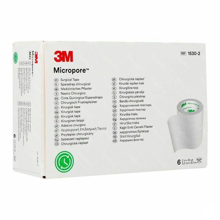 Micropore 3m Hechtpleister 50mmx9,14m Rol 6 1530