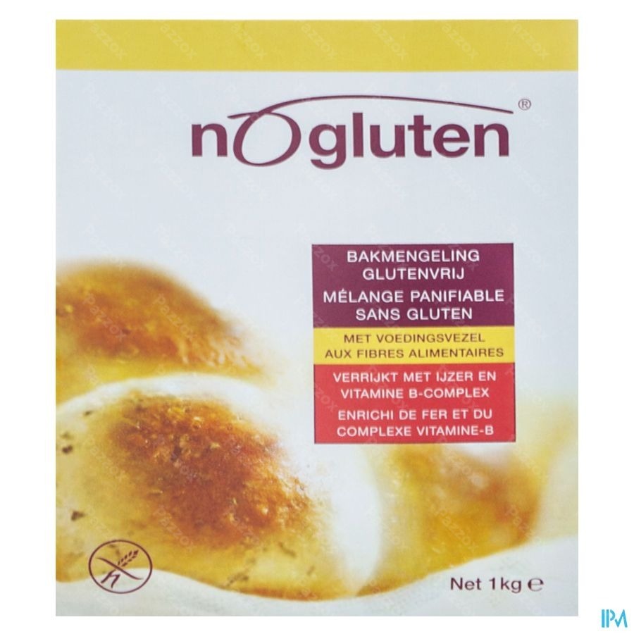 Nogluten Broodmix + Vezels 1kg 5590 Revogan