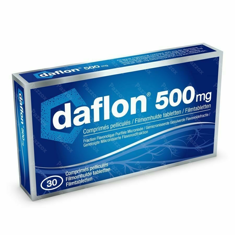 Daflon 500mg Bloedsomloop/Aambeien 30 Tabletten