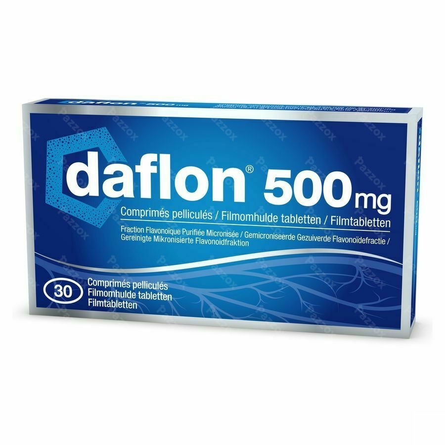 Daflon 500mg Bloedsomloop/Aambeien 30 Tabletten