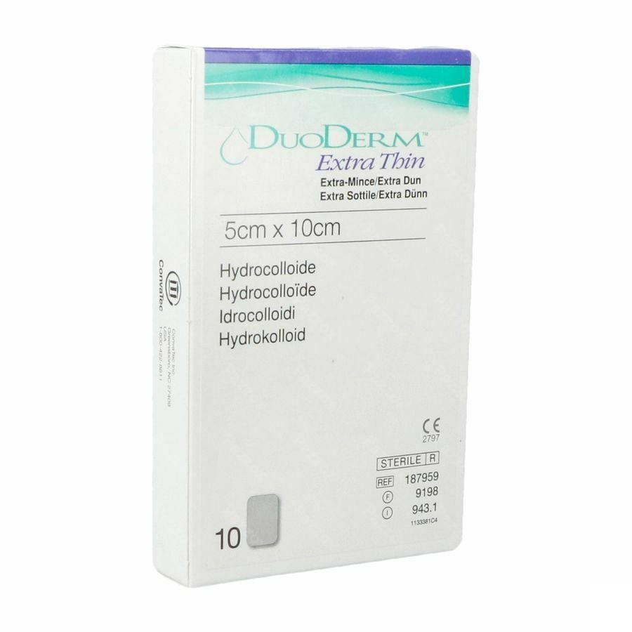Duoderm Extra Dun Verb Hydro 5cmx10cm 10 H7959