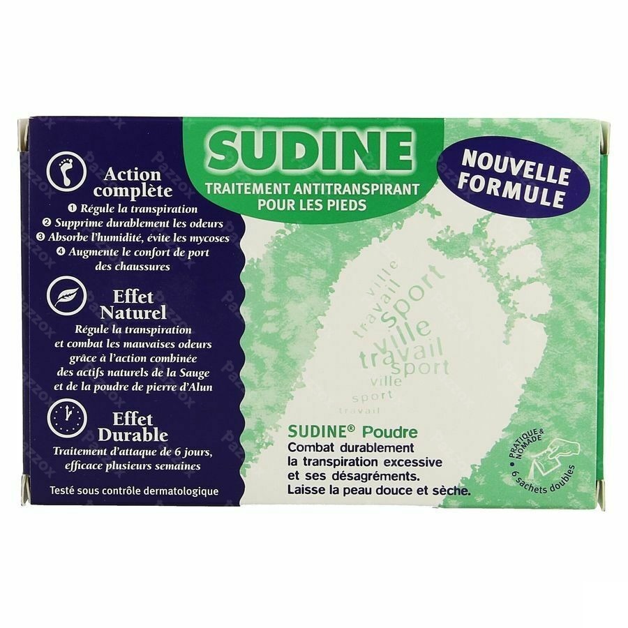 Sorifa Sudine Hyperhydrose Voeten Pdr Zakje 6