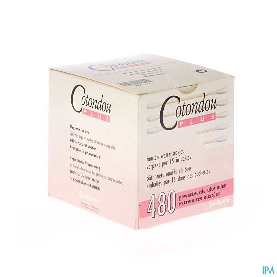 Cotondou Plus Batonnets Ouate Bois 240
