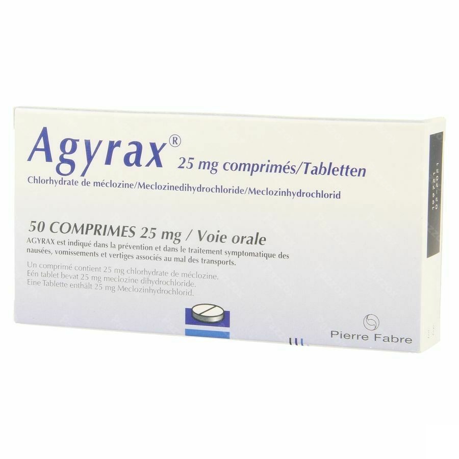 Agyrax 25mg 50 Comprimés