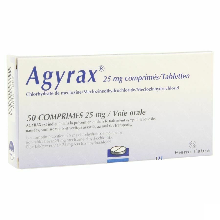 Agyrax 25mg 50 Comprimés