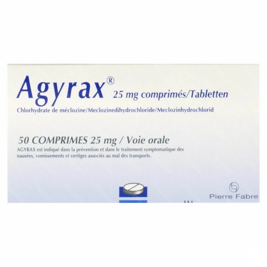 Agyrax 25mg 50 Comprimés