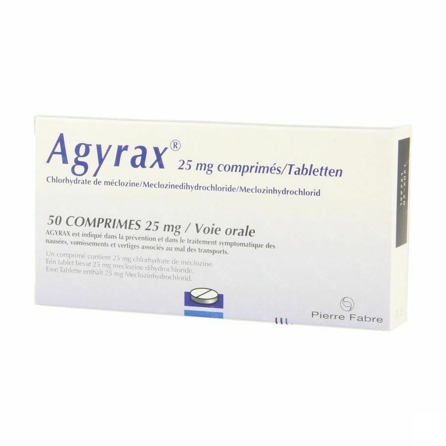 Agyrax 25mg 50 Comprimés