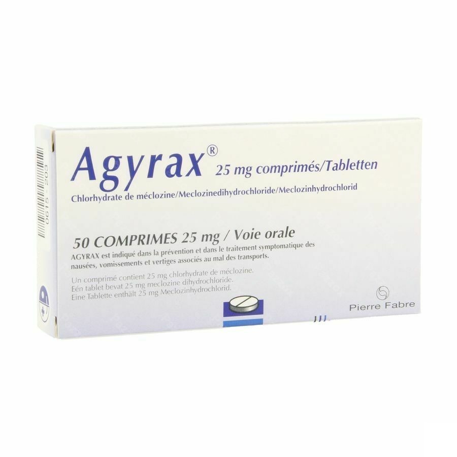Agyrax 25mg 50 Comprimés