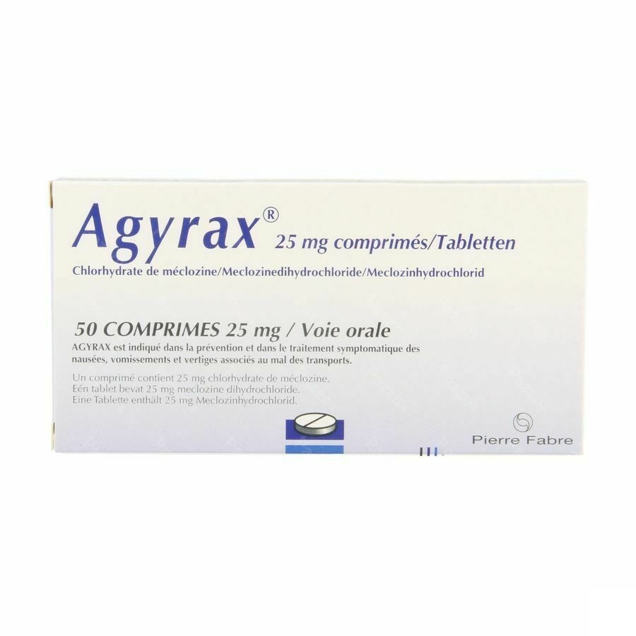 Agyrax 25mg 50 Comprimés