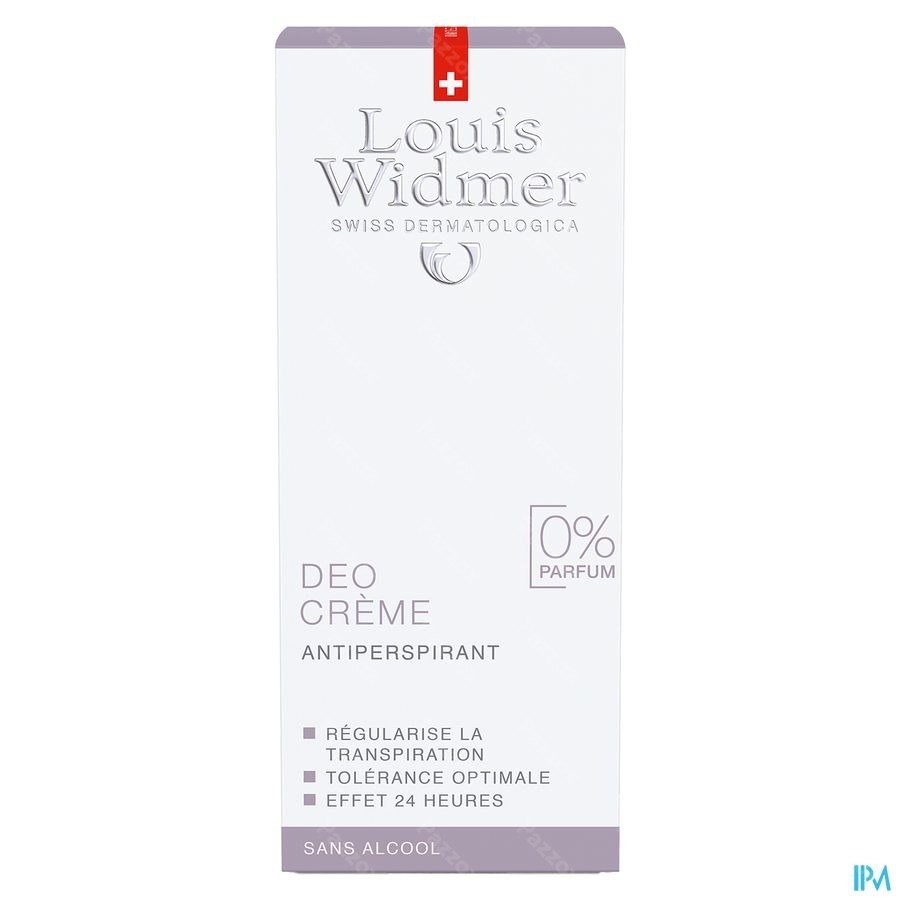 Louis Widmer Deo Creme Zonder Parfum 40ml
