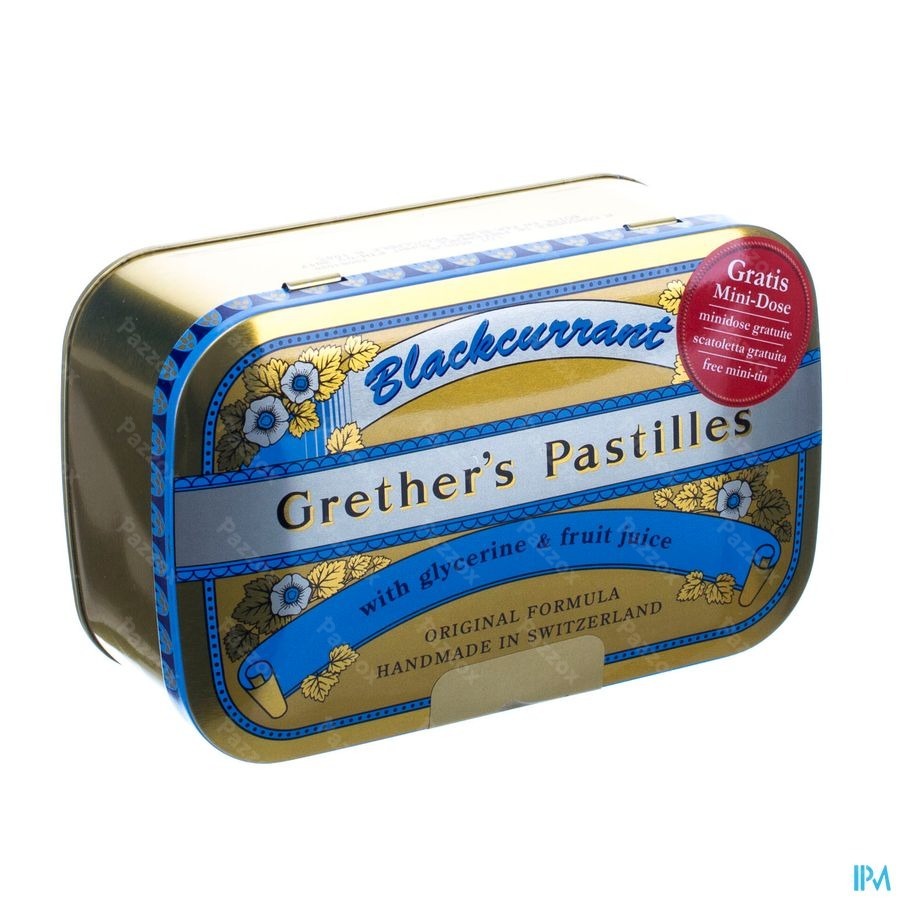 Grether's Pastilles Blackcurrant Past 440g