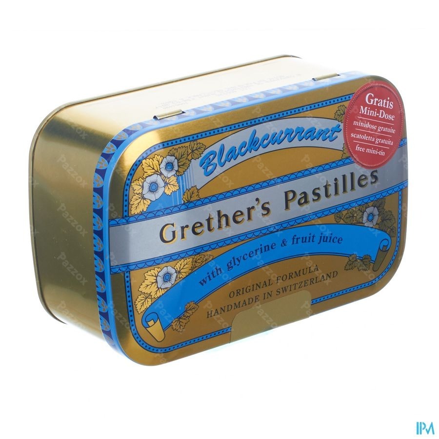 Grether's Pastilles Blackcurrant Past 440g