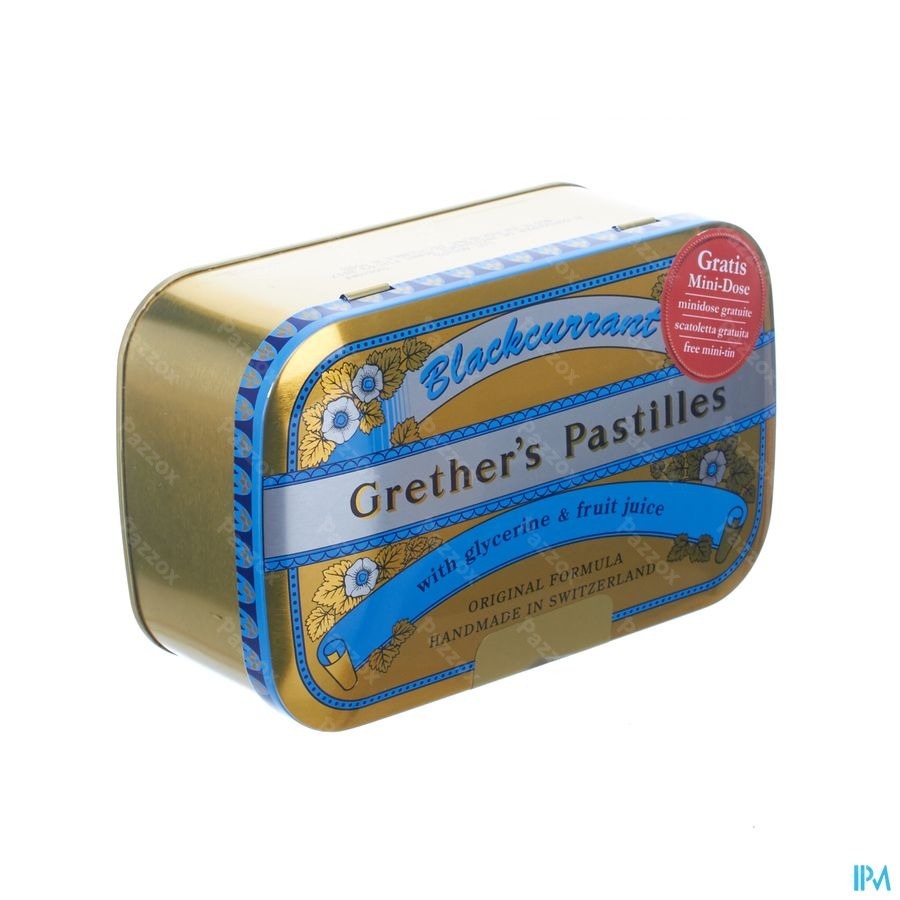 Grether's Pastilles Blackcurrant Past 440g