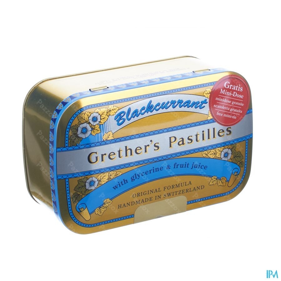 Grether's Pastilles Blackcurrant Past 440g