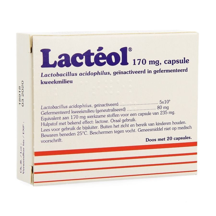 Lacteol 170mg Caps 20