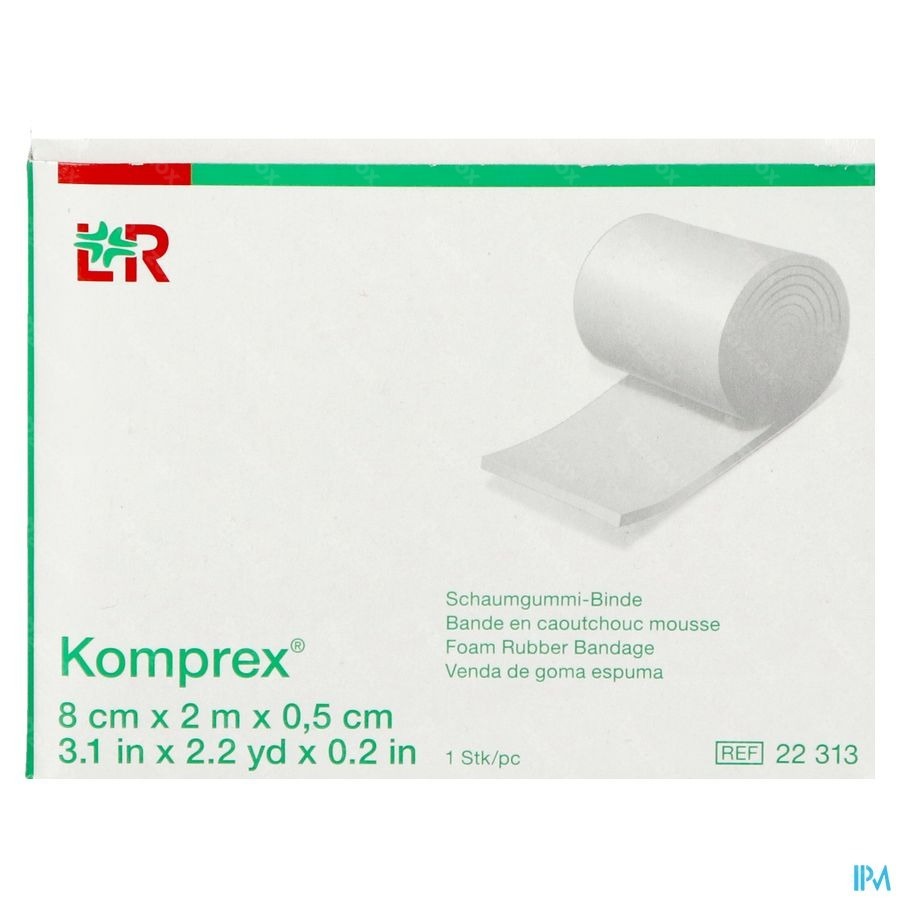 Komprex Binde 8cmx 2m Epais.0,5cm 22313