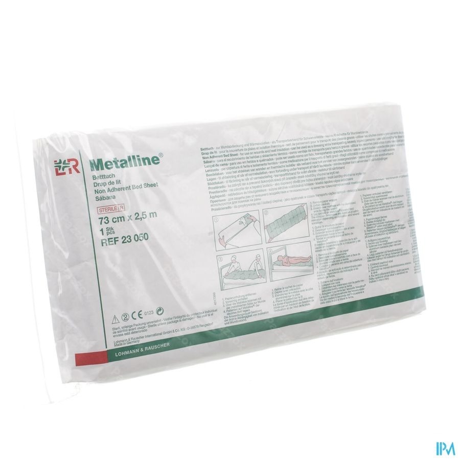 Metalline Bedlaken Ster 73cmx2,5m 23050