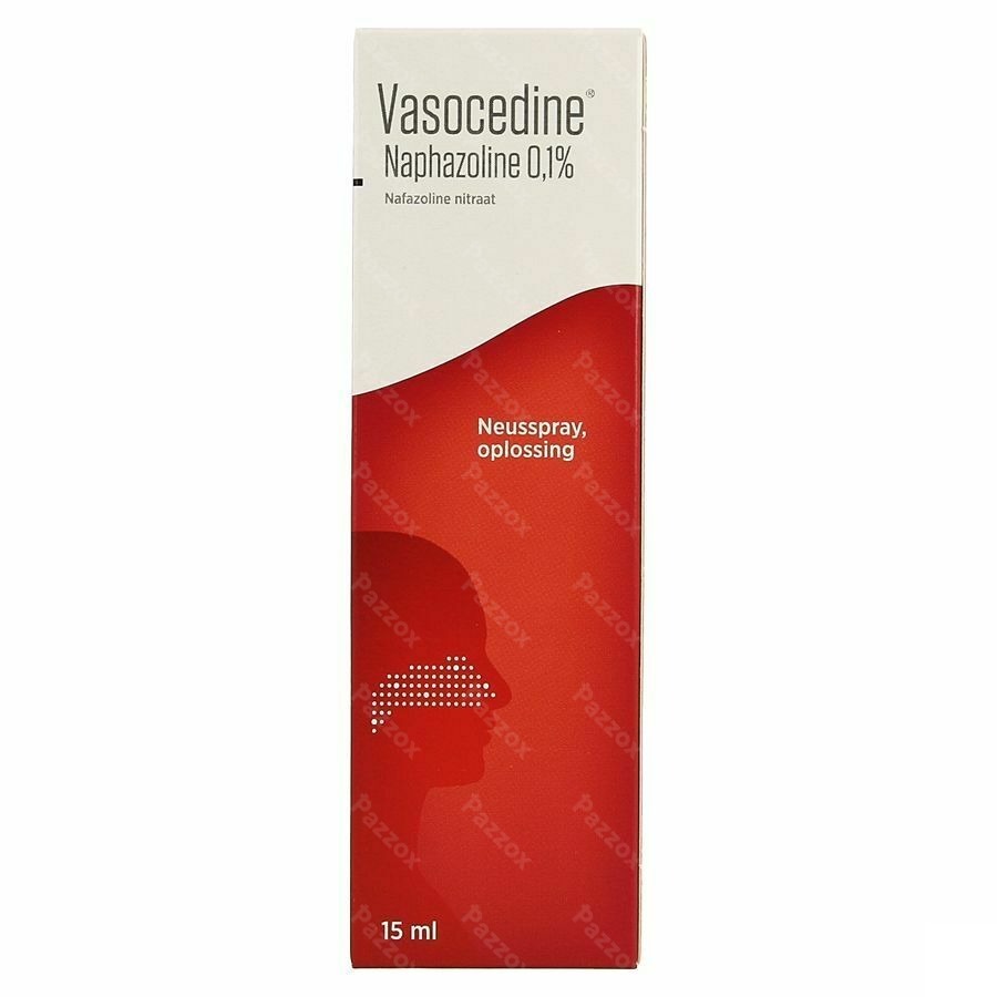 Vasocedine Naphazoline 0,1% Spray Nasal 15ml
