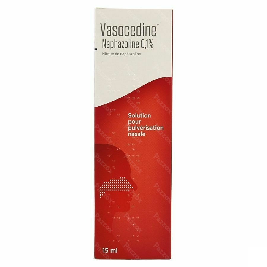 Vasocedine Naphazoline 0,1% Spray Nasal 15ml